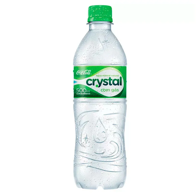 Água mineral com gás 500ml - Crystal