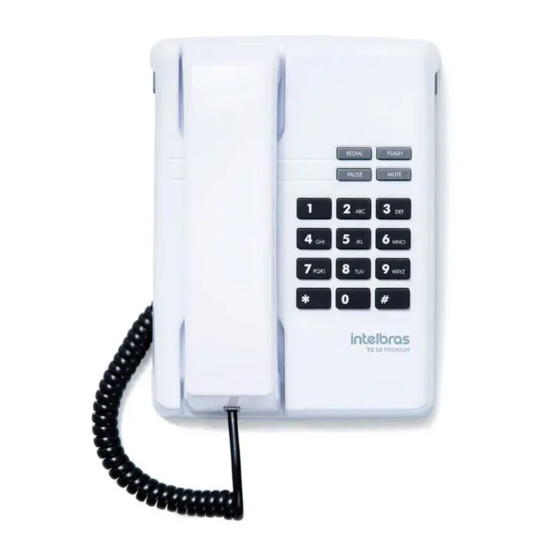 Telefone premium com fio TC 50 branco ártico - Intelbras