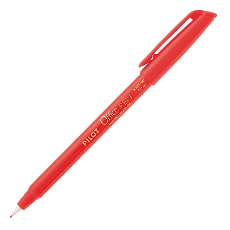 Caneta hidrográfica Office Pen 1.0 vermelha - Pilot