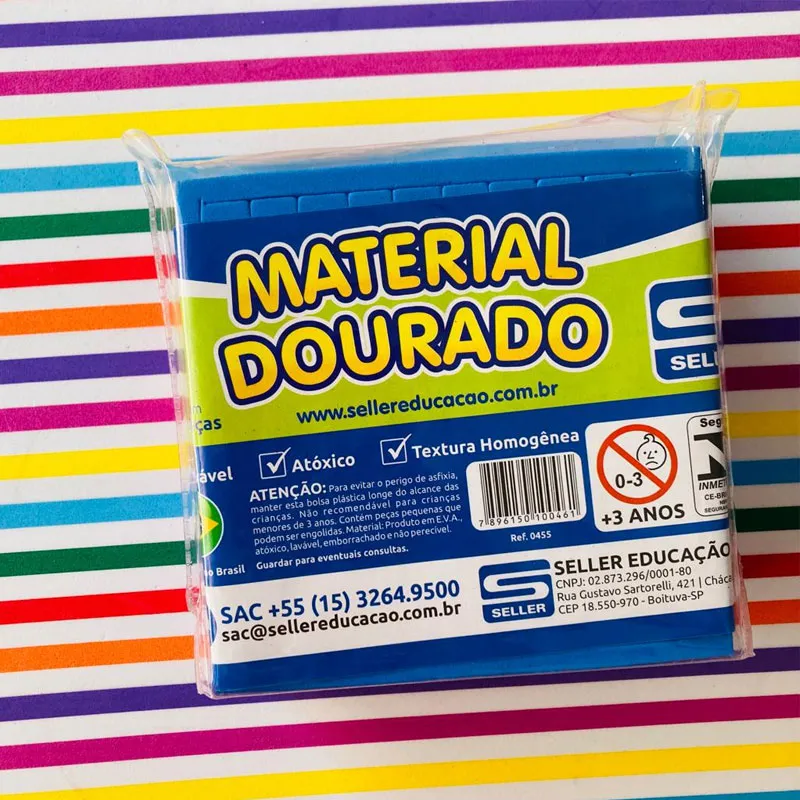 Material dourado do aluno EVA - Seller