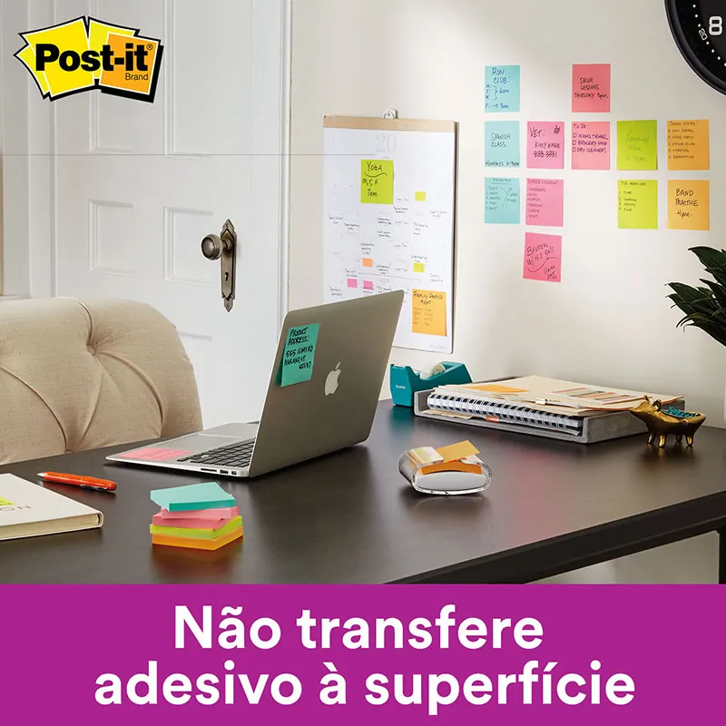 Bloco de notas super adesivas Post-it refil Verde Sorte 76x76mm 90 folhas - 3M