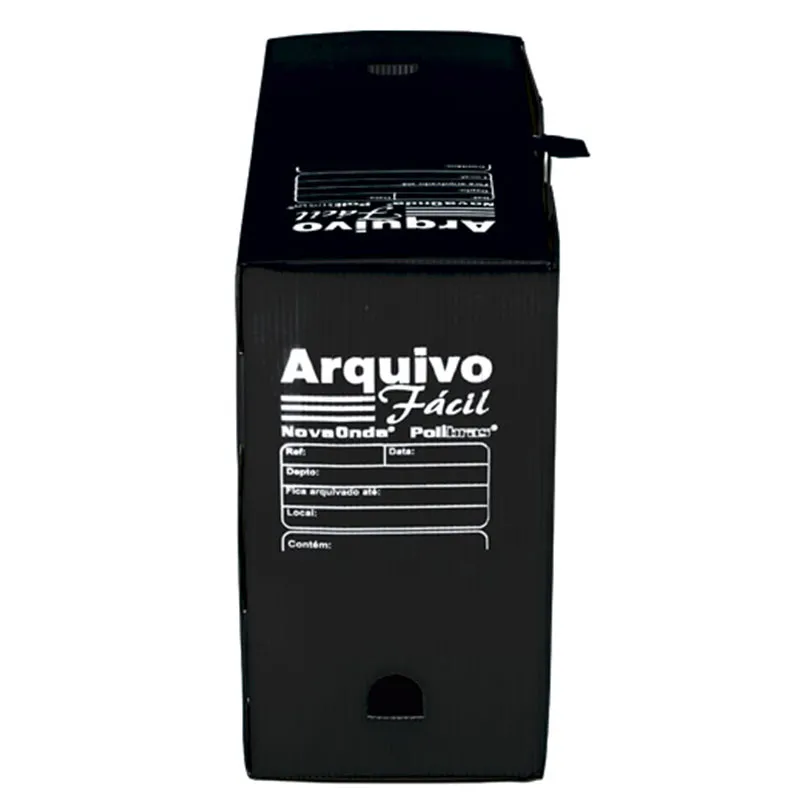 Arquivo morto plástico gigante novaonda preto- Polibras