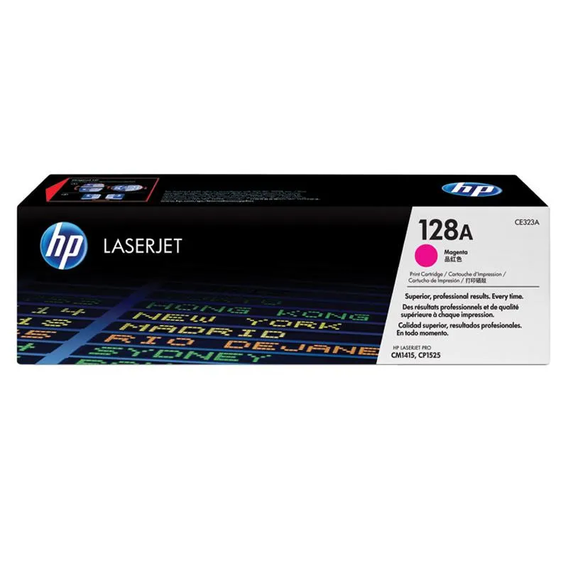 Toner HP 128A Original CE323AB Magenta p/ CM1415fn, CM1415fnw, CP1525nw