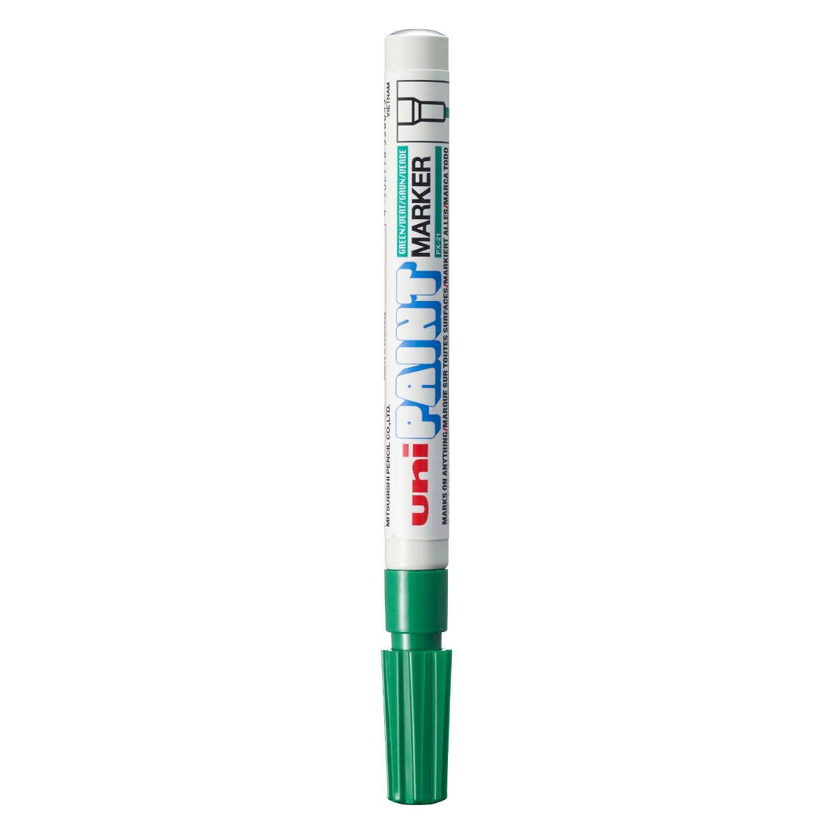 Pincel marcador permanente Paint Marker Verde PX-21 - Uni-Paint