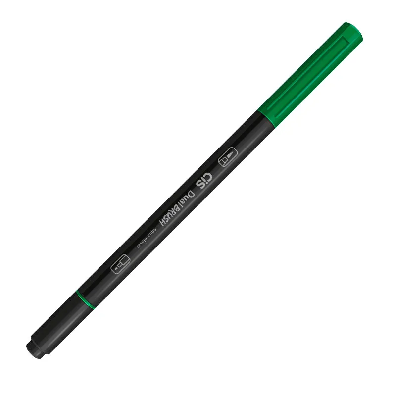Caneta Pincel dual Brush Aquarelável - (09) - Verde - Cis