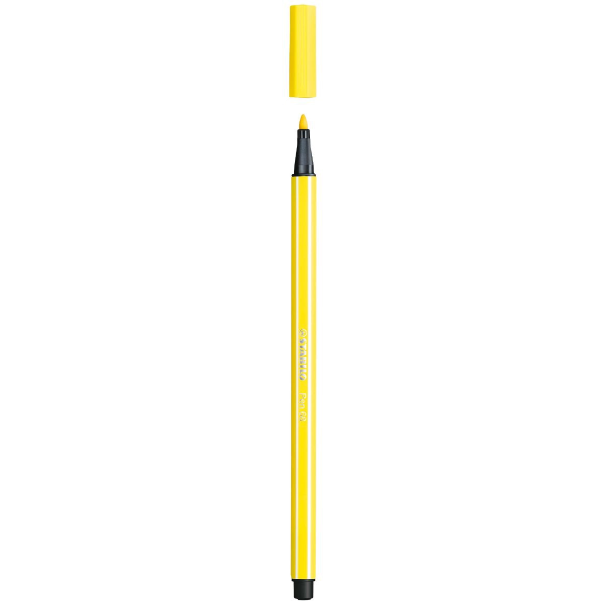Caneta hidrográfica Ponta Sintética 68/24 - Amarelo Limão - Stabilo