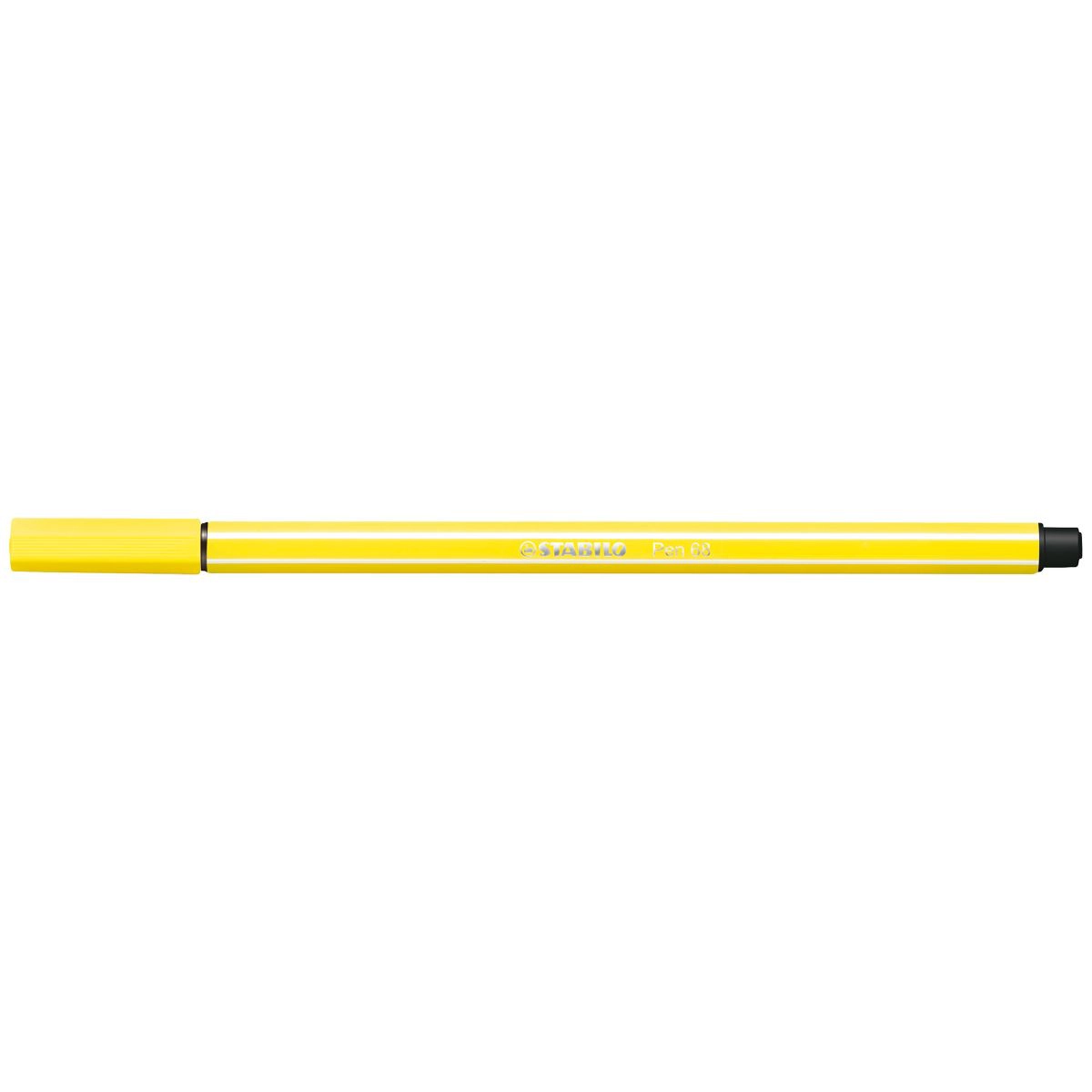Caneta hidrográfica Ponta Sintética 68/24 - Amarelo Limão - Stabilo