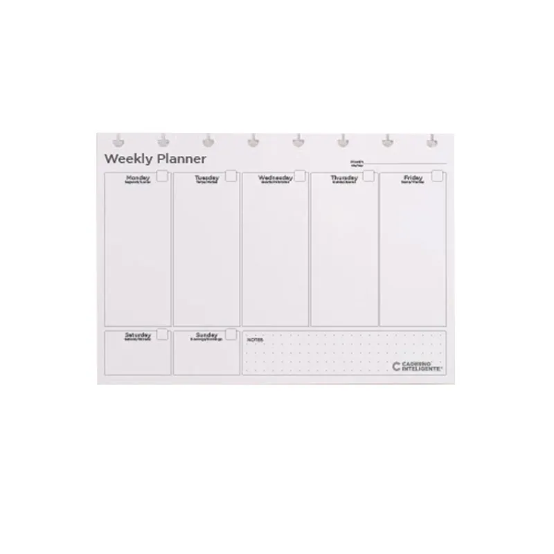 Bloco planner A5 weekly My Frame com 30 folhas - CIRA2025 - Caderno inteligente