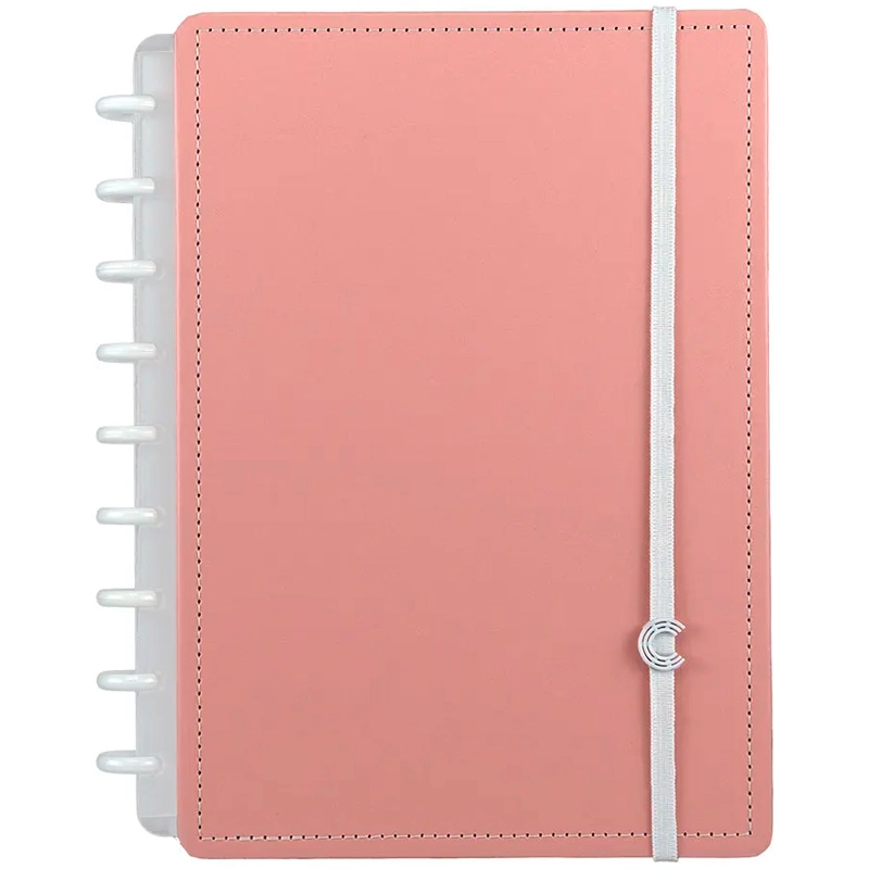 Caderno inteligente médio Rosê Pastel - CIMD3081