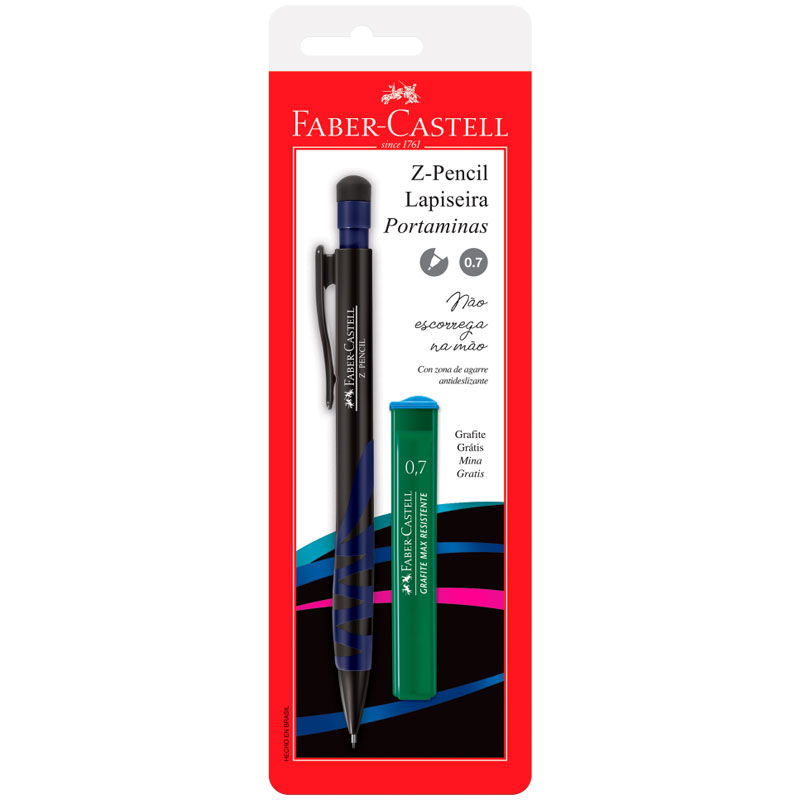 Lapiseira 0.7mm Z-Pencil SM/07ZPMIX c/ 1 unid Faber-Castell