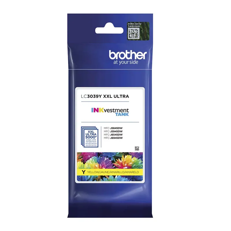 Cartucho Brother LC3039Y - amarelo 5.000 Páginas