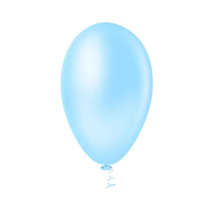 Bexiga azul claro número 7 Riberball 50unid - Pic Pic