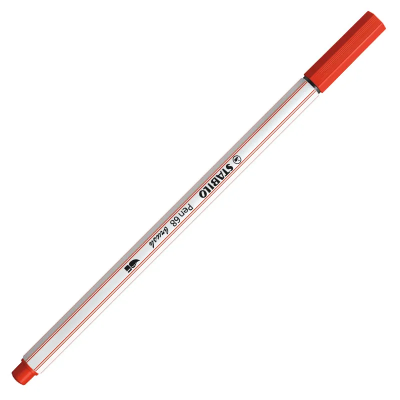 Caneta pincel Pen Brush Aquarelável 56848 Vermelho C Stabilo