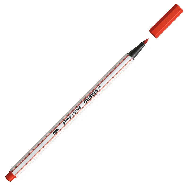 Caneta pincel Pen Brush Aquarelável 56848 Vermelho C Stabilo