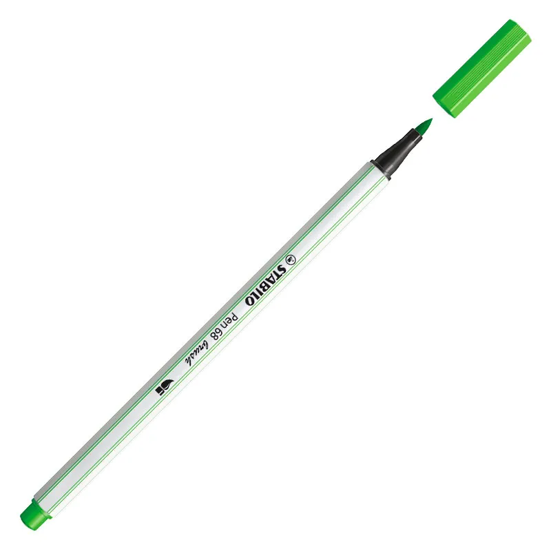 Caneta pincel Pen Brush Aquarelável 56843 Verde Folha - Stabilo