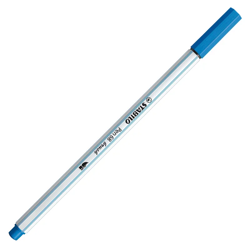 Caneta pincel Pen Brush Aquarelável 56841 Azul Royal Stabilo