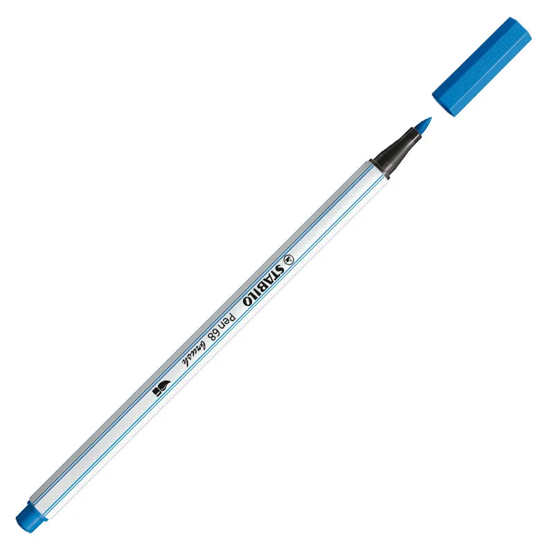 Caneta pincel Pen Brush Aquarelável 56841 Azul Royal Stabilo