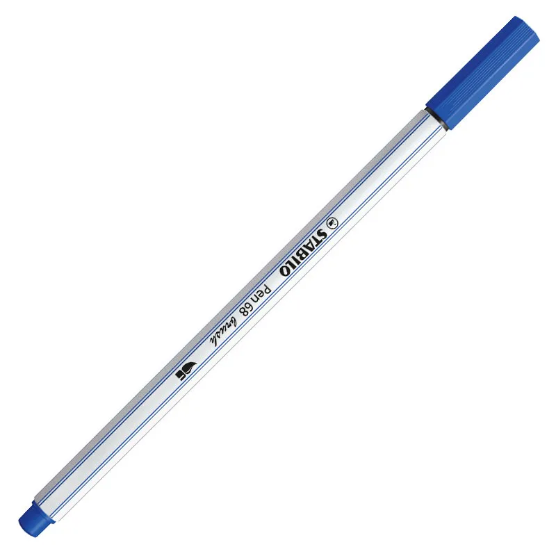 Caneta pincel Pen Brush Aquarelável 56832 Azul Esc Stabilo