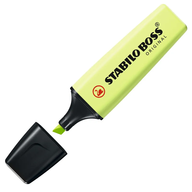 Pincel marca texto Boss Pastel - Limão - 70/133 - Stabilo