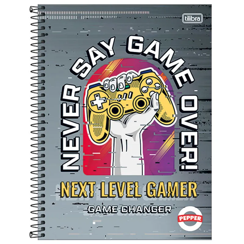 Caderno espiral capa dura universitário 10x1 - 160 folhas - Pepper Game Changer - Tilibra