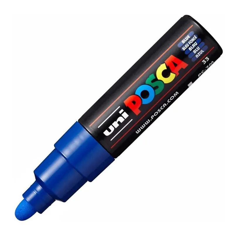 Caneta Posca PC-7M - azul - Uni-Ball
