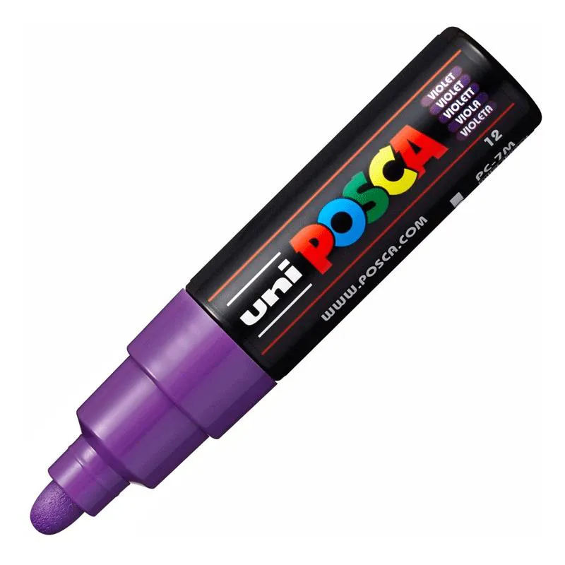 Caneta Posca PC-7M - violeta - Uni-Ball