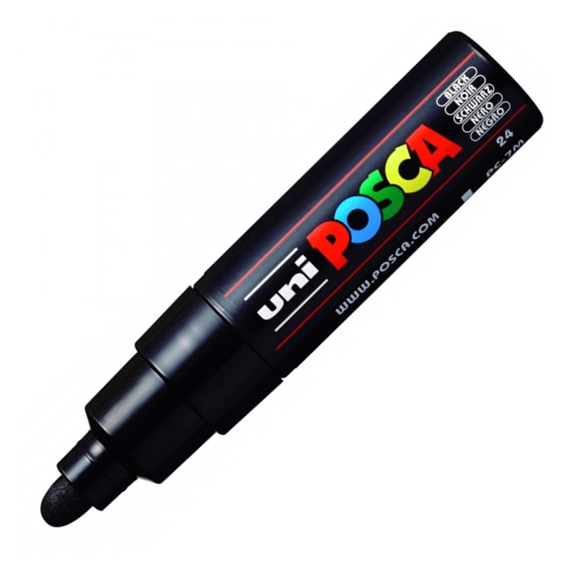 Caneta Posca PC-7M - Preto - uni-ball - Escrita - Lepok