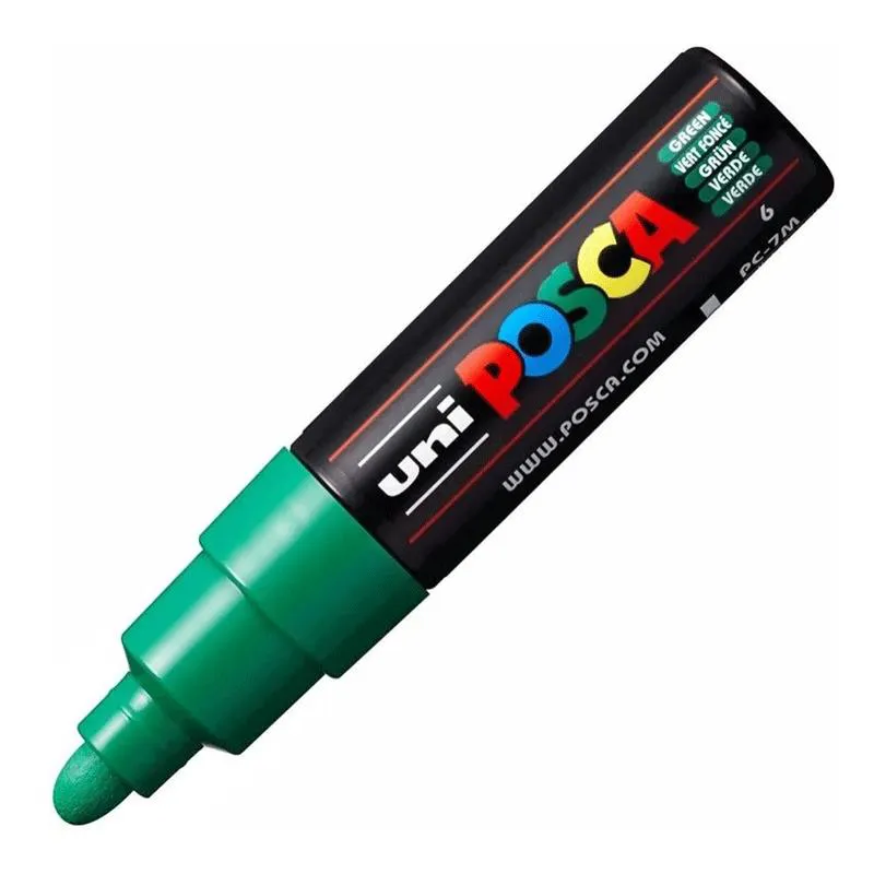 Caneta Posca PC-7M - verde - Uni-Ball