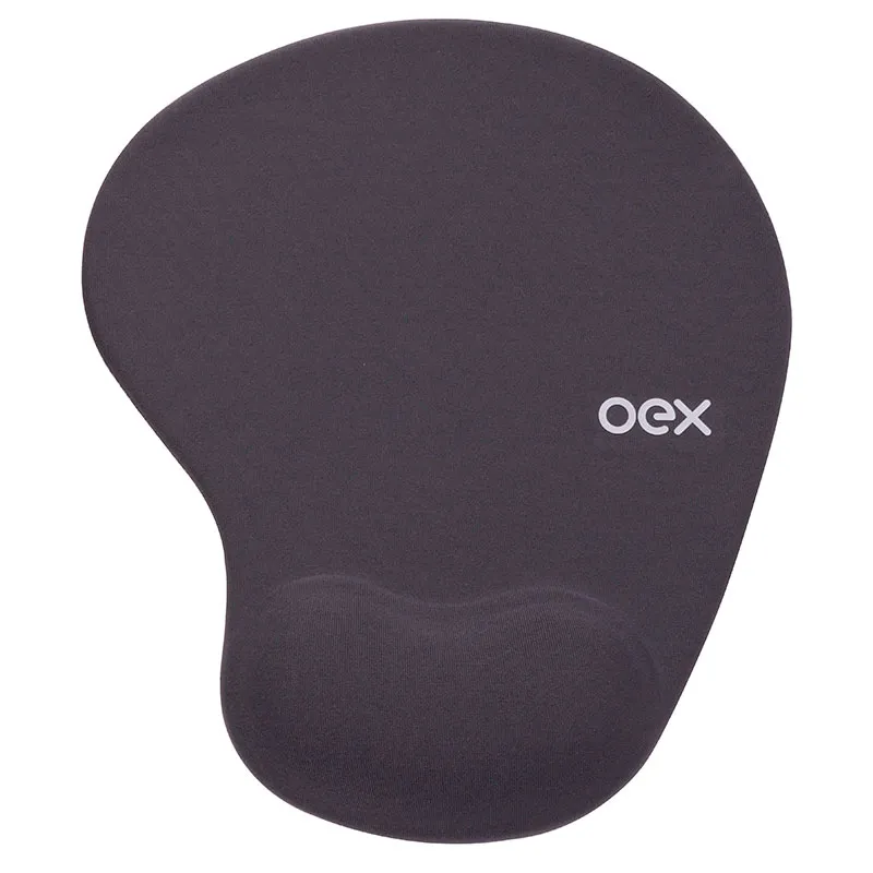 Mouse pad com apoio em gel Confort Chumbo MP200/CH Oex Informática
