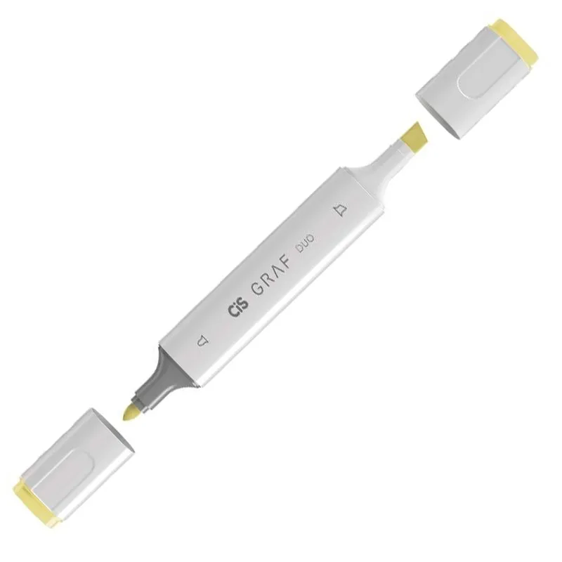 Caneta marcador artistico Graf Duo - (37) - Pastel Yellow - Cis