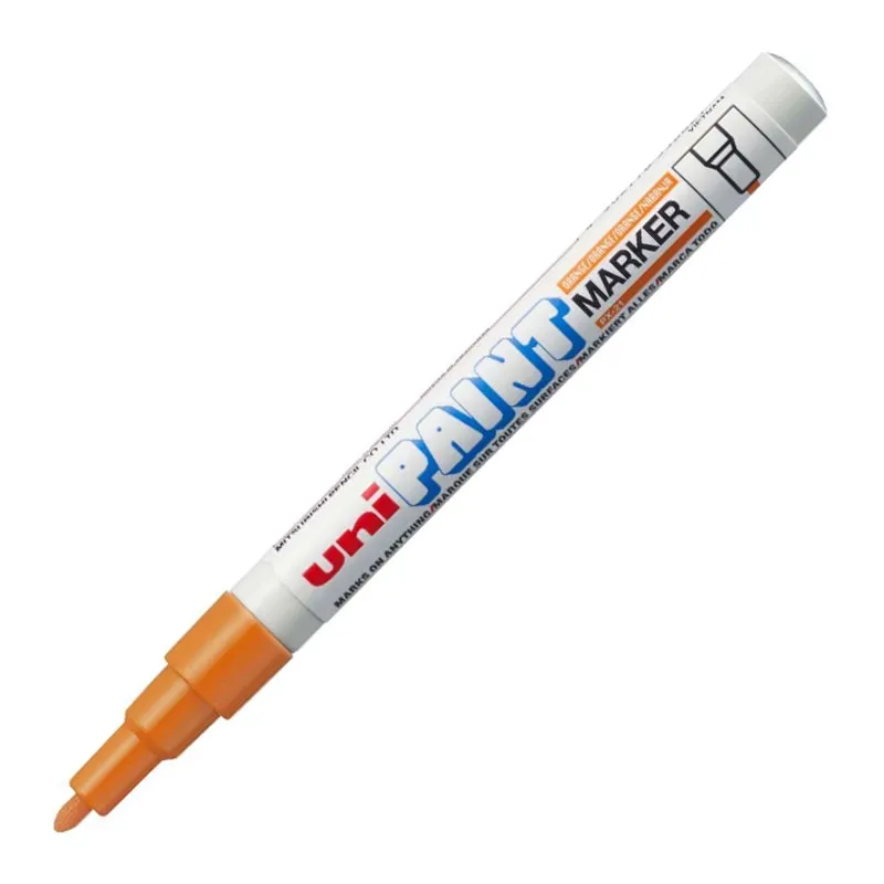 Pincel marcador permanente Paint Marker Laranja PX-21 - Uni-Paint