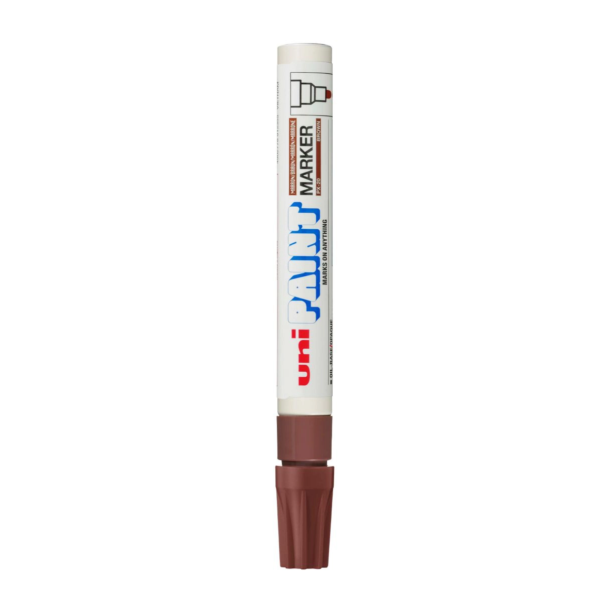 Pincel marcador permanente Paint Marker Marrom PX-20 - Uni-Paint