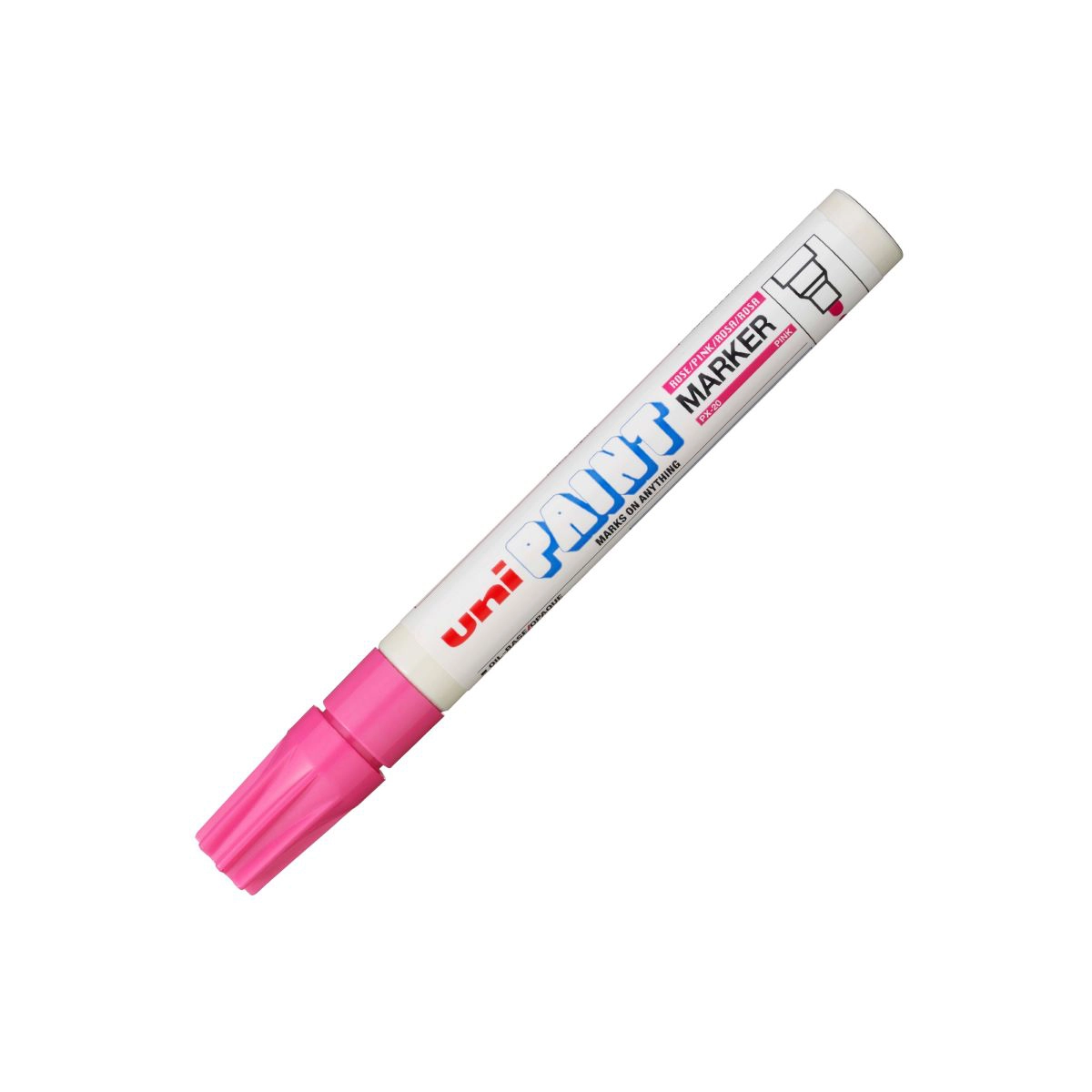Pincel marcador permanente Paint Marker rosa PX-20 Uni-Paint