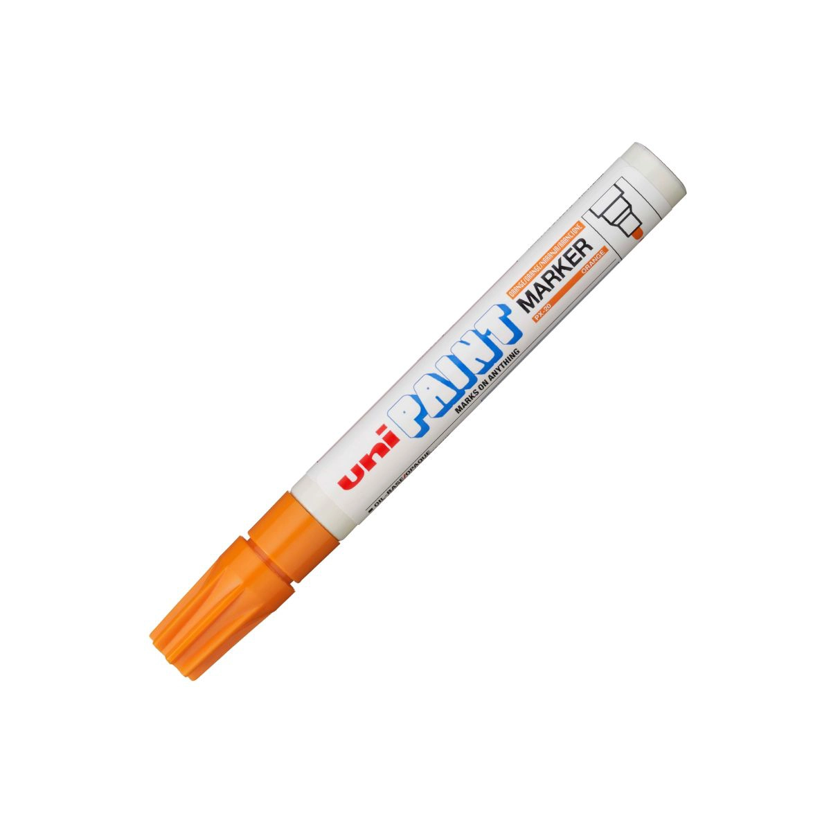 Pincel marcador permanente Paint Marker laranja PX-20 Uni-Paint