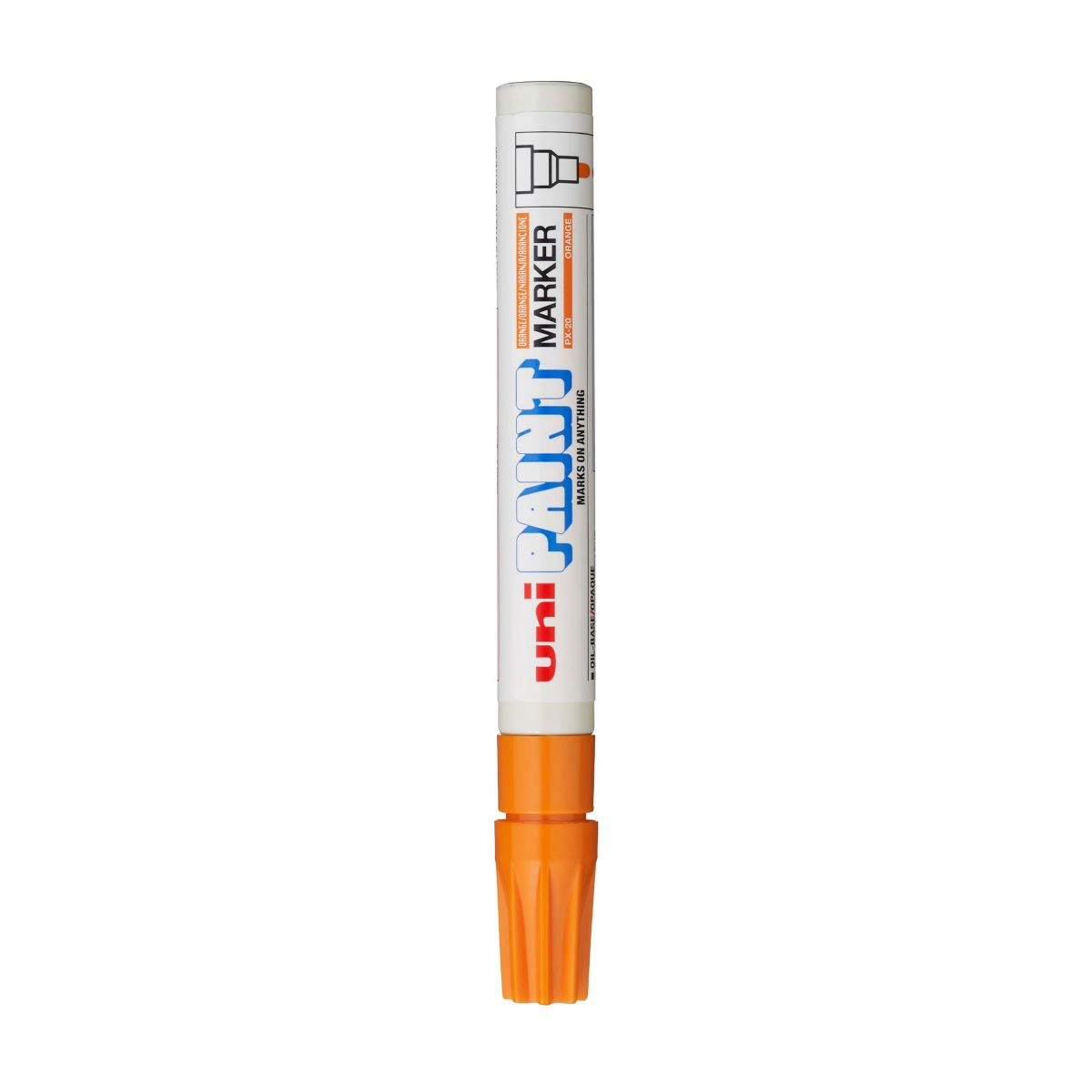 Pincel marcador permanente Paint Marker laranja PX-20 Uni-Paint