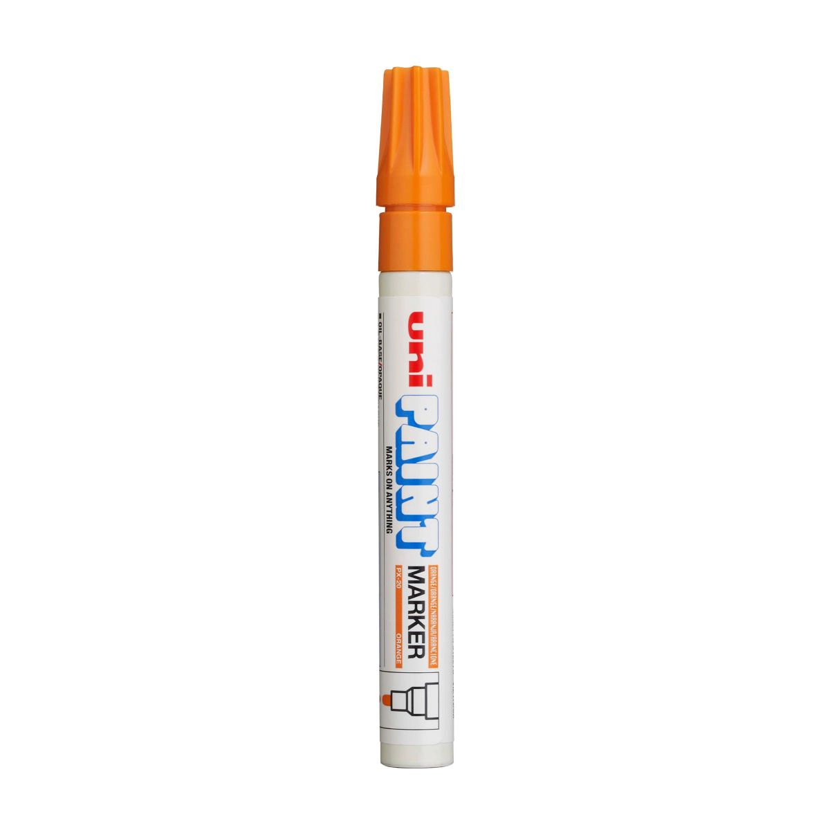 Pincel marcador permanente Paint Marker laranja PX-20 Uni-Paint
