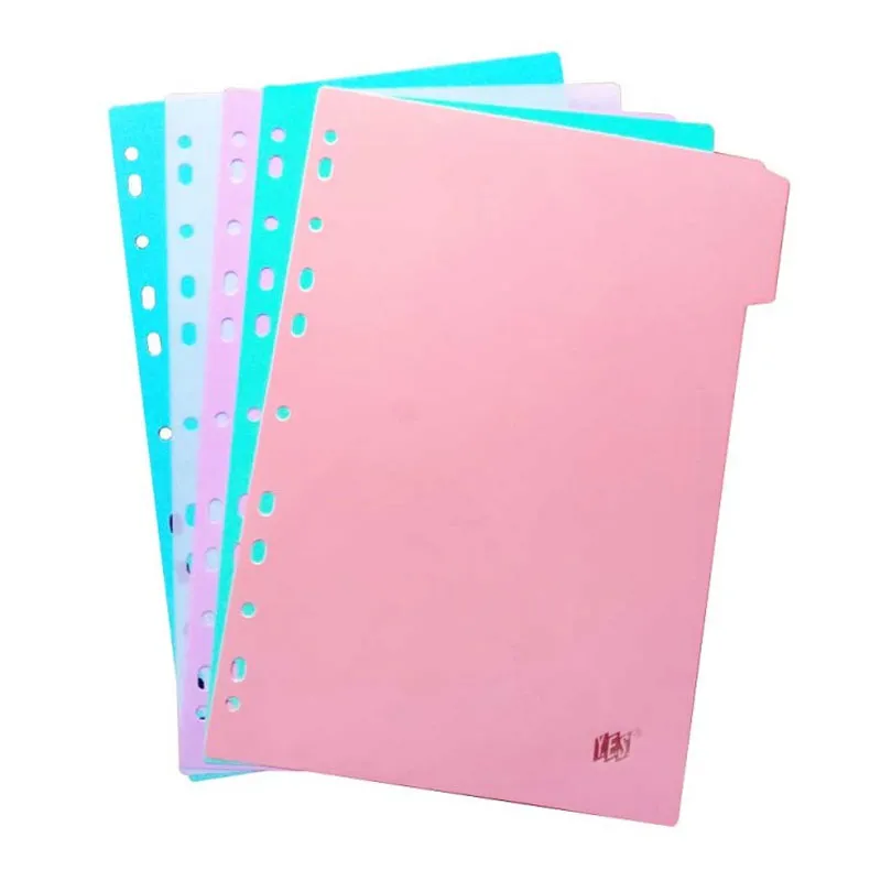 Divisória colorida A4 - 5 projeções - 5TBES-SOR - Yes