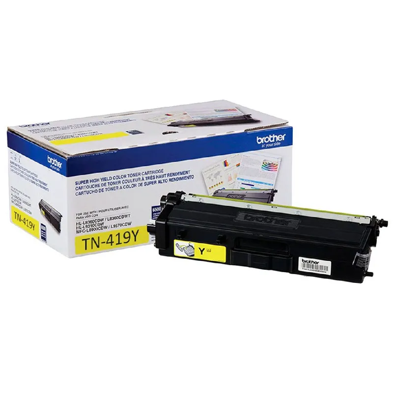 Toner Brother TN419Y - amarelo 9000 páginas