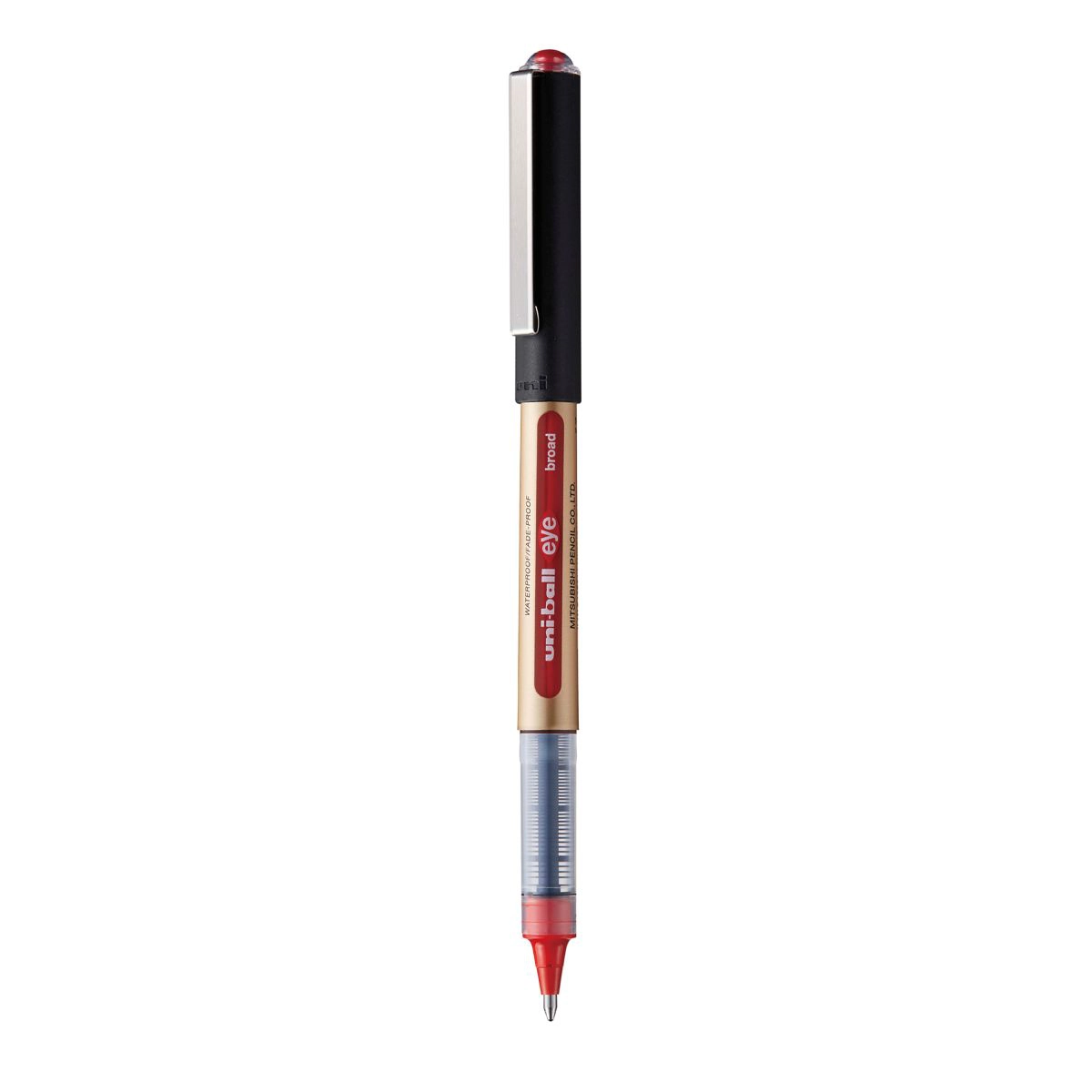 Caneta rollerball 1.0 Eye Broad UB-150-10 - Vermelha - Uni-Ball