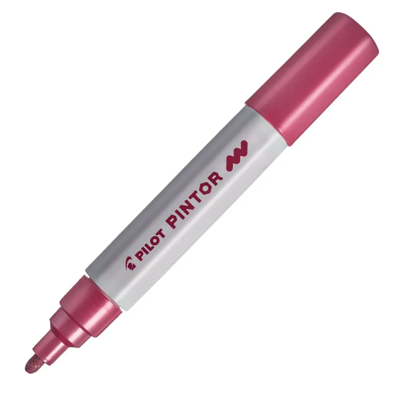 Pincel marcador Pintor ponta média 1.4mm - rosa metálico - Pilot