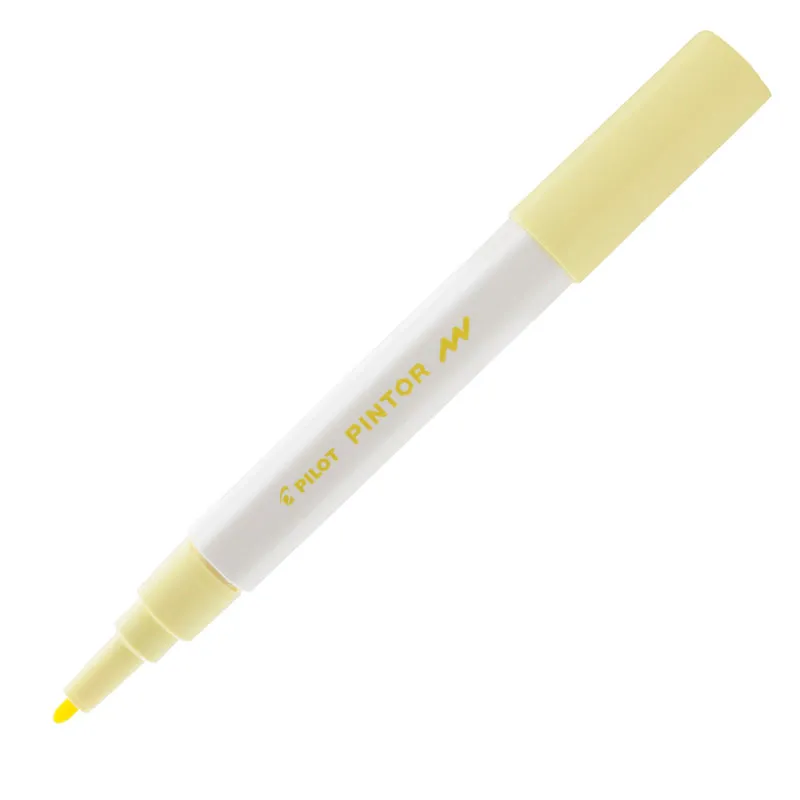 Pincel marcador Pintor ponta fina 1.0mm - amarelo pastel - Pilot