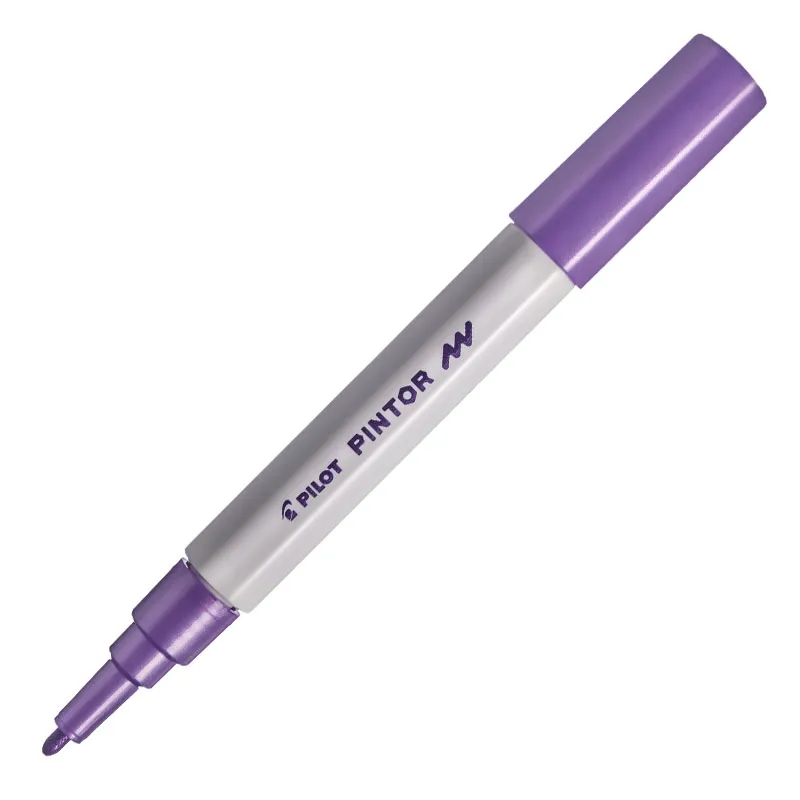 Pincel marcador Pintor ponta fina 1.0mm - violeta metálico - Pilot