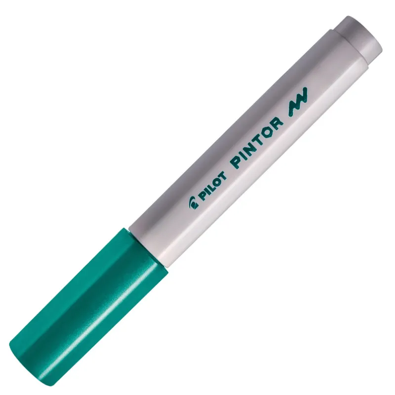 Pincel marcador Pintor ponta fina 1.0mm - verde metálico - Pilot