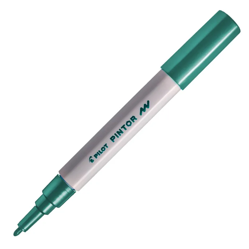Pincel marcador Pintor ponta fina 1.0mm - verde metálico - Pilot