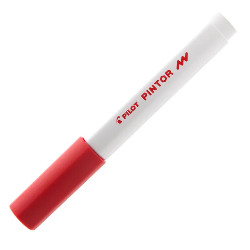 Pincel marcador Pintor ponta fina 1.0mm - vermelho - Pilot
