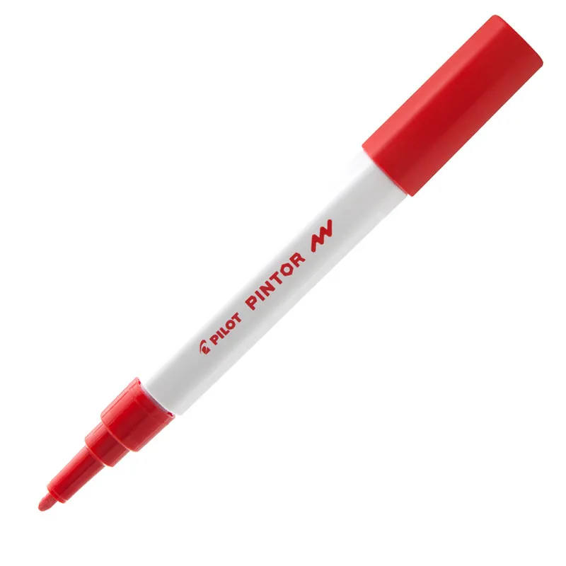 Pincel marcador Pintor ponta fina 1.0mm - vermelho - Pilot