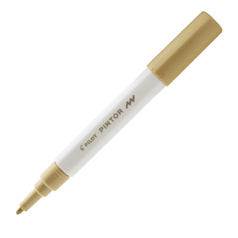 Pincel marcador Pintor ponta fina 1.0mm - dourado - Pilot