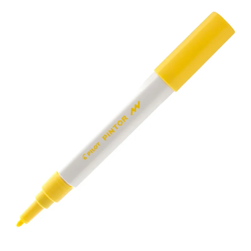 Pincel marcador Pintor ponta fina 1.0mm - amarelo - Pilot