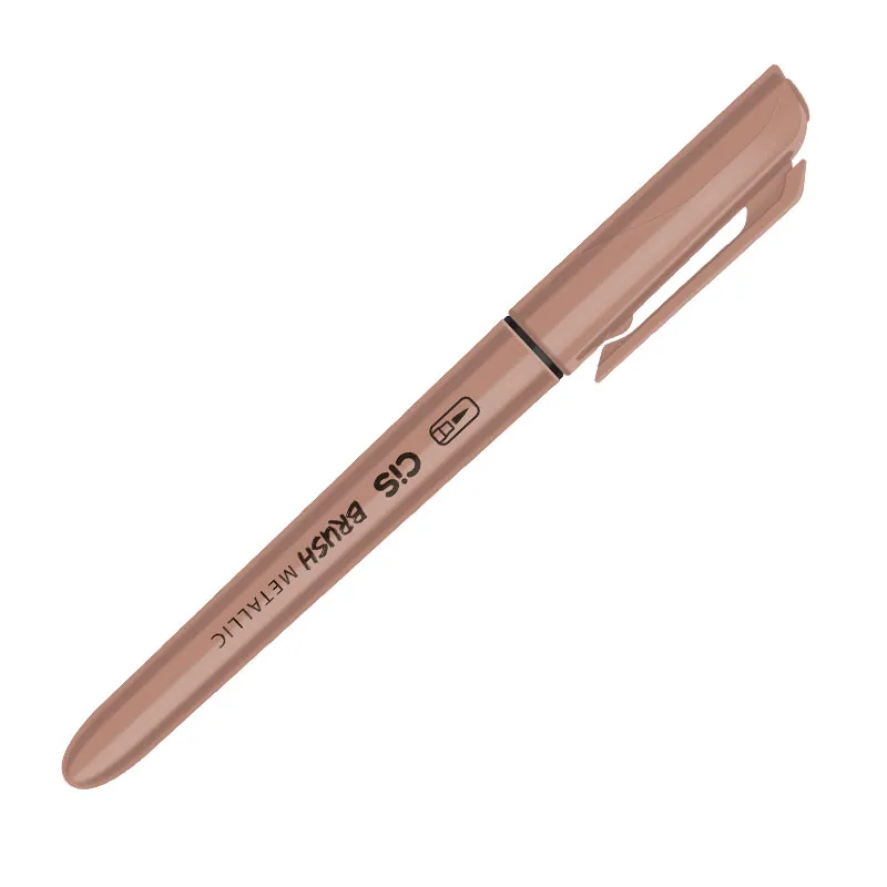 Caneta pincel Brush Metálico - Bronze- Cis