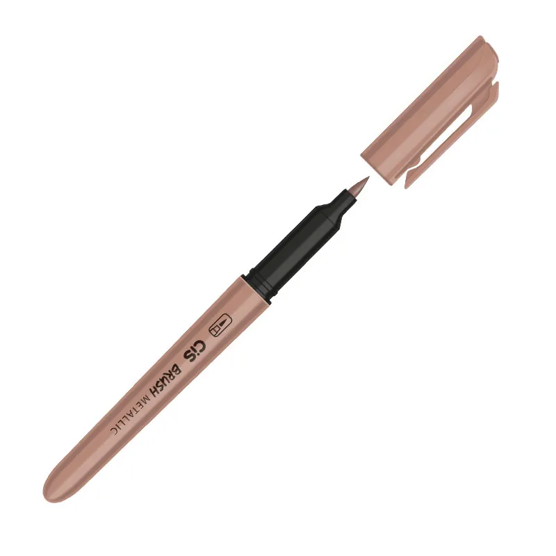Caneta pincel Brush Metálico - Bronze- Cis